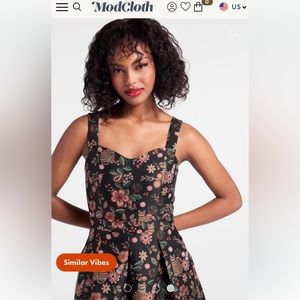 **SOLD!** NWT ModCloth dash of decadence fit and flare cat dress